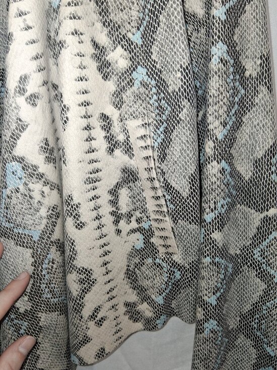 Joseph Ribkoff Snakeskin Print Open Front Cardigan Light Drape Jacket Sz 10 NEW - Picture 8 of 14